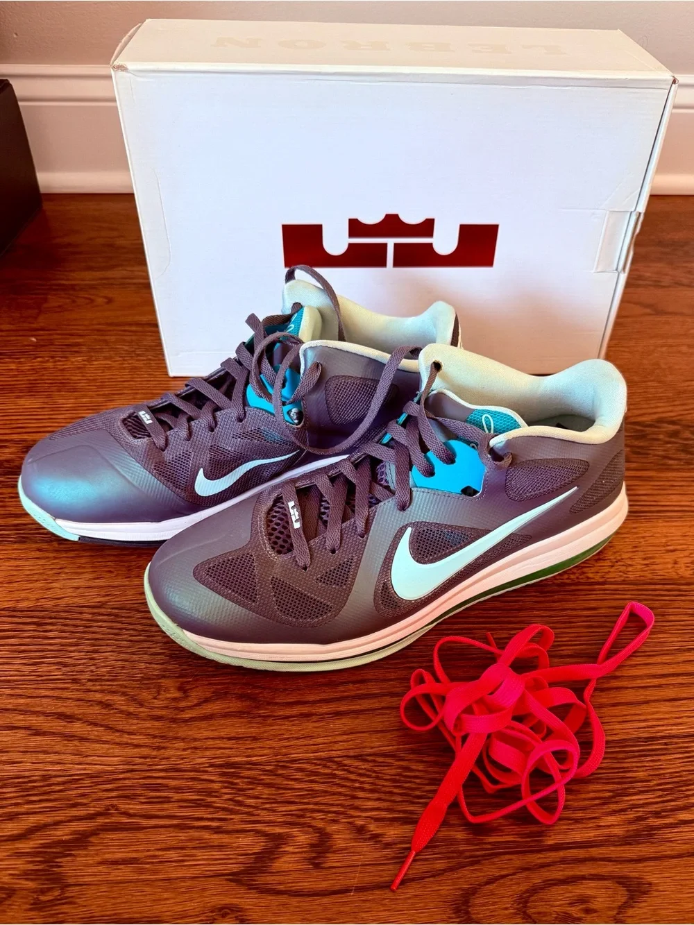 Nike LeBron 9 Low Easter Size 13 OG Box Extra Laces